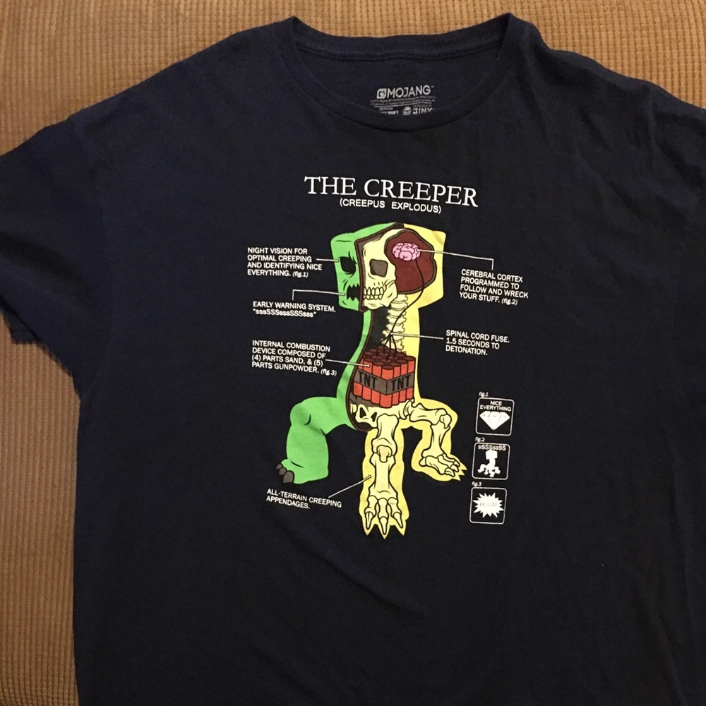 Minecraft Creeper T-shirt by mojang size 2XL